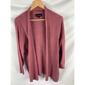 Lane Bryant Pink Ribbed Cardigan Sweater Size 18/20